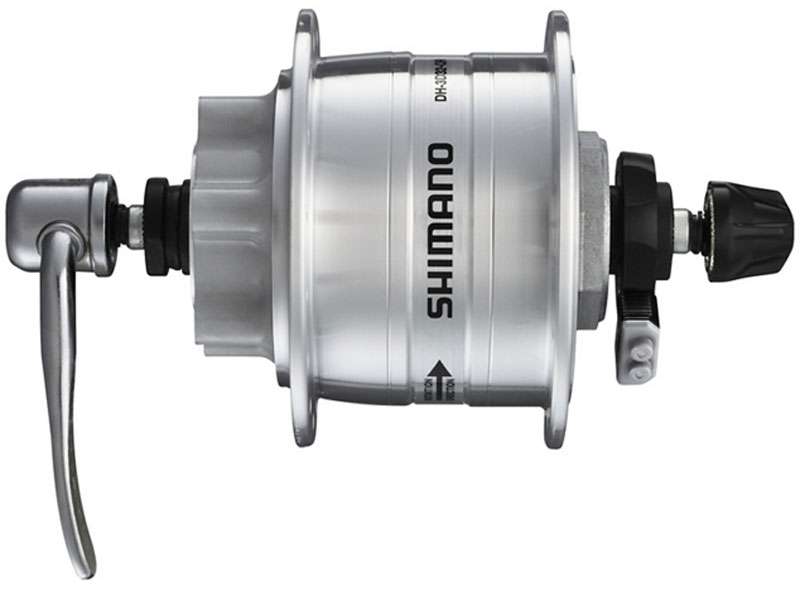 Load image into Gallery viewer, Shimano dh-3d32 disc 6-bolt hub dynamo
