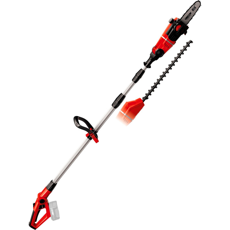 Load image into Gallery viewer, Einhell accu tuin-multitool ge-hc 18 li t solo stoksnoeizaag (rood, accu en oplader niet inbegrepen)
