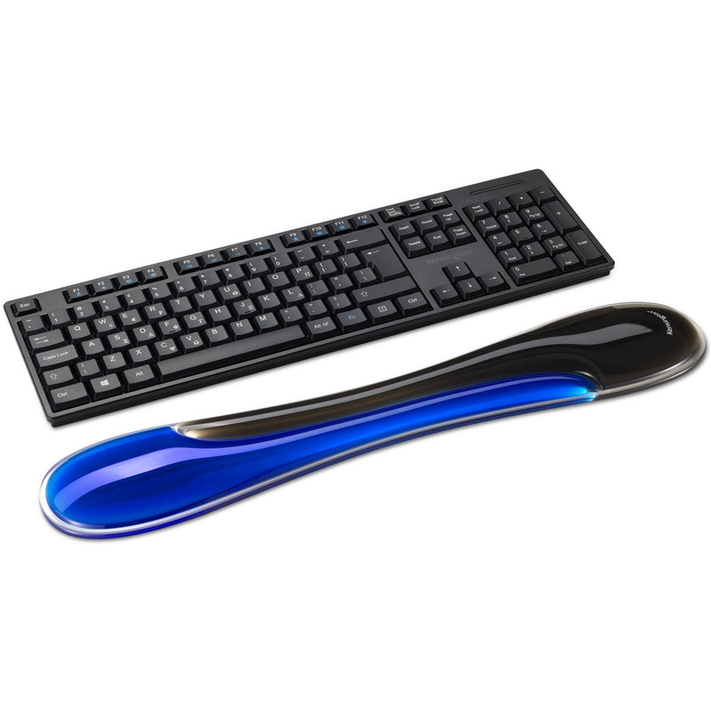 Load image into Gallery viewer, Kensington slim duo gel keyboard wrist rest polssteun (blauw zwart)
