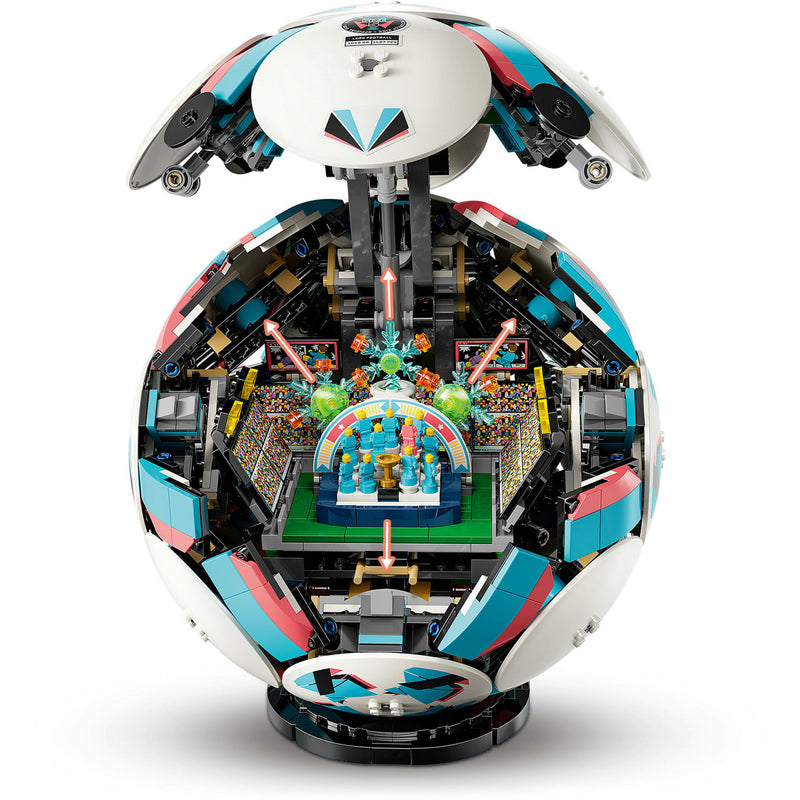Afbeelding laden in galerijviewer, Lego editions voetbal - 3d-display bouwpakket met mini-stadion - verjaardagscadeau voor jongens, meisjes en voetbalfans vanaf 10 jaar - 43019
