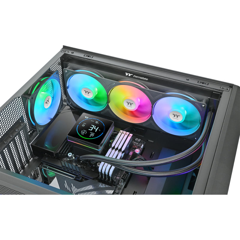 Load image into Gallery viewer, Thermaltake th360-s v3 argb sync aio liquid cooler waterkoeling (zwart)

