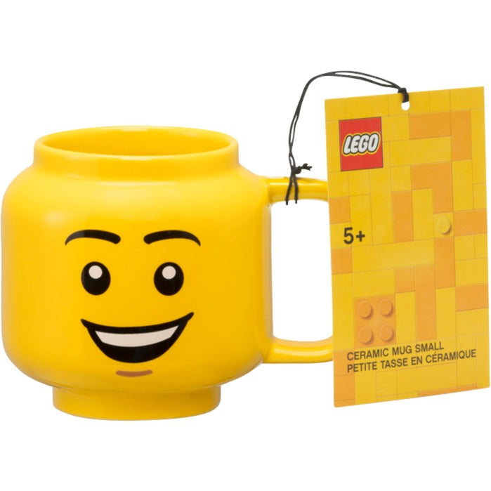 Load image into Gallery viewer, Room copenhagen lego keramische mok - vrolijke jongen, klein (geel)
