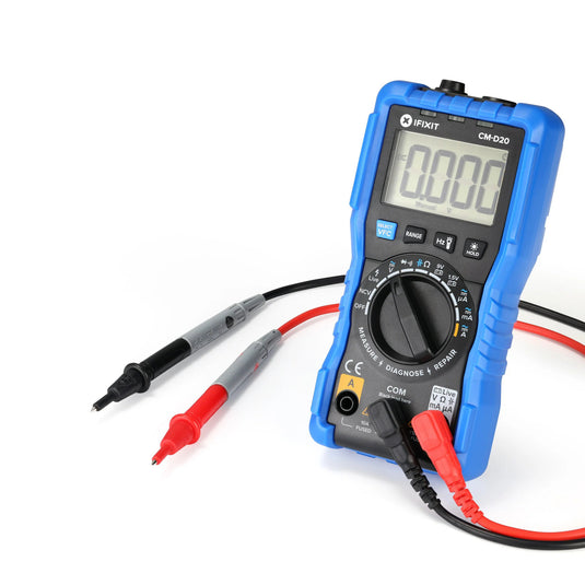 Ifixit digital multimeter meetapparaat (blauw)