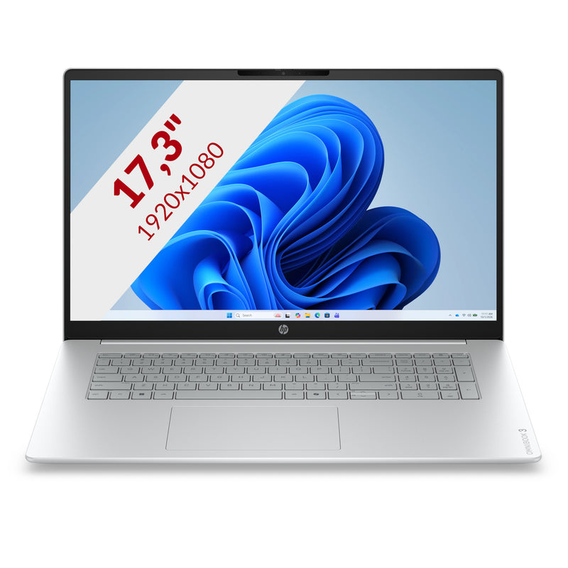 Load image into Gallery viewer, Hp omnibook 3 laptop 17-dp0050ndx (e10ksea) 17.3 laptop (grijs zilver | ryzen 5 7520u | radeon 610m | 8 gb | 512 gb ssd)

