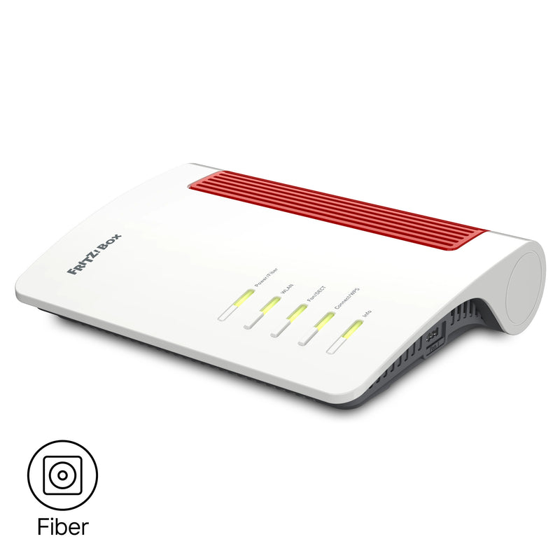 Load image into Gallery viewer, Fritz! box 5690 edition international glasvezel router (wit rood, mesh wi-fi, 2.5 gbit s)
