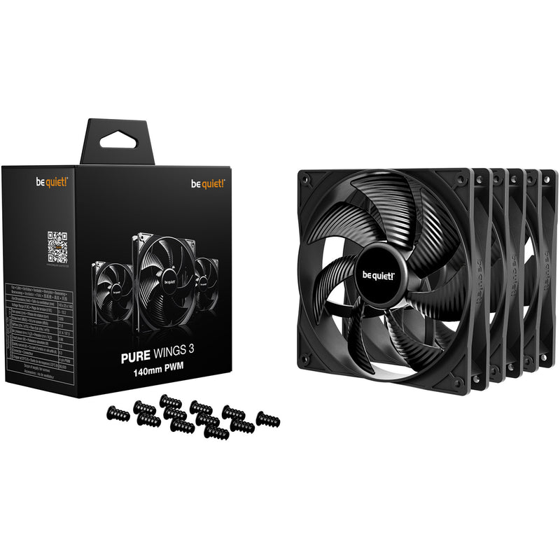 Load image into Gallery viewer, Be quiet! pure wings 3 case fans (zwart, 3 stuks, 140 x 140 x 25 mm, pwm)
