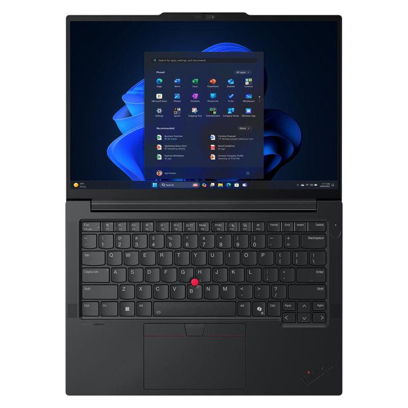 Load image into Gallery viewer, Lenovo thinkpad e14 gen 7 amd (21t0006pmh) 14 laptop (zwart | ryzen 5 220 | radeon 740m | 16 gb | 512 gb ssd)

