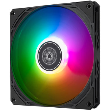Silverstone air slimmer 140 argb case fan (zwart, 140 x 15 x 140 mm, pwm)