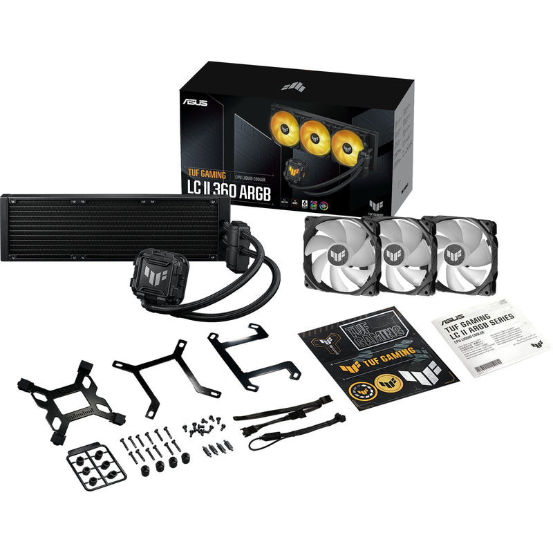 Load image into Gallery viewer, Asus tuf gaming lc ii 360 argb waterkoeling (zwart, 4-pins pwm fan-connector)

