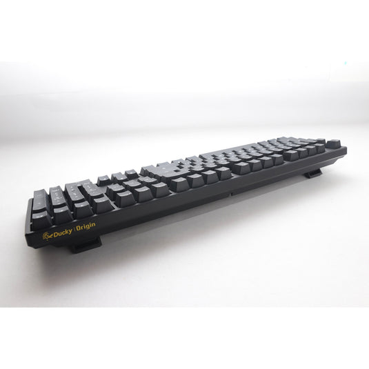 Ducky origin phantom black mechanisch toetsenbord (zwart, us lay-out (qwerty), cherry mx brown, 100%, hot swap, pbt double-shot keycaps)