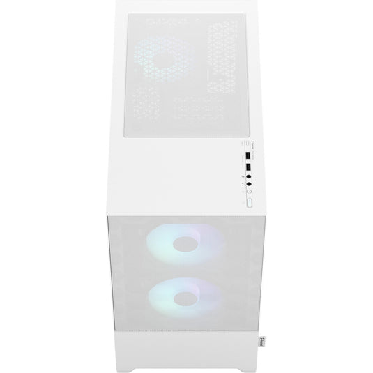 Fractal design pop mini air rgb midi tower behuizing (wit | 2x usb-a | rgb | window)