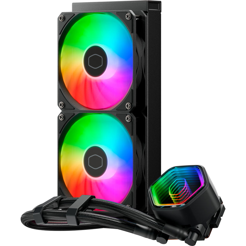 Load image into Gallery viewer, Cooler master masterliquid 240 core ii argb waterkoeling (zwart, 4-pins pwm fan-connector)
