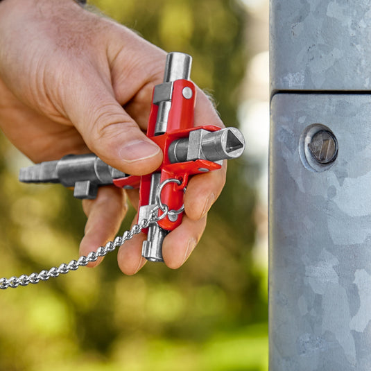 Knipex universele sleutel bouw 001106v01 dopsleutel (zilver rood)