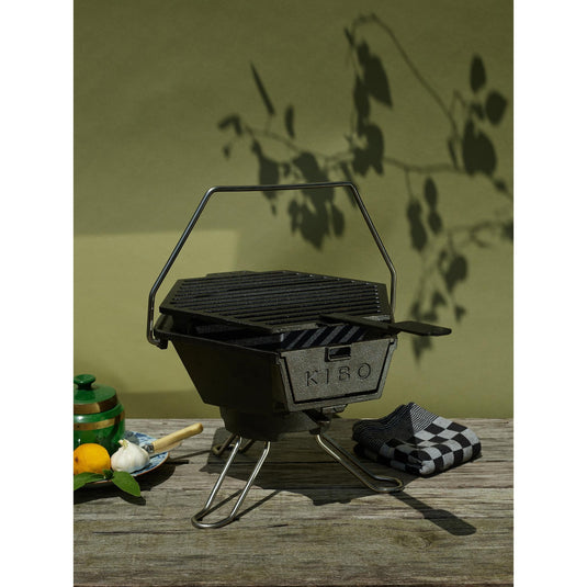 The windmill kibo grill model 3.0 houtskoolbarbecue (zwart)