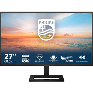 Philips 27e1n1600ae 00 27 monitor (zwart, 1x hdmi, 1x usb-c, 2x usb-a, 120 hz)