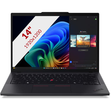 Lenovo thinkpad t14 gen 6 (21qj005emh) 14 copilot+ laptop (zwart | ryzen ai 7 pro 350 | radeon 860m | 32 gb | 1 tb ssd)
