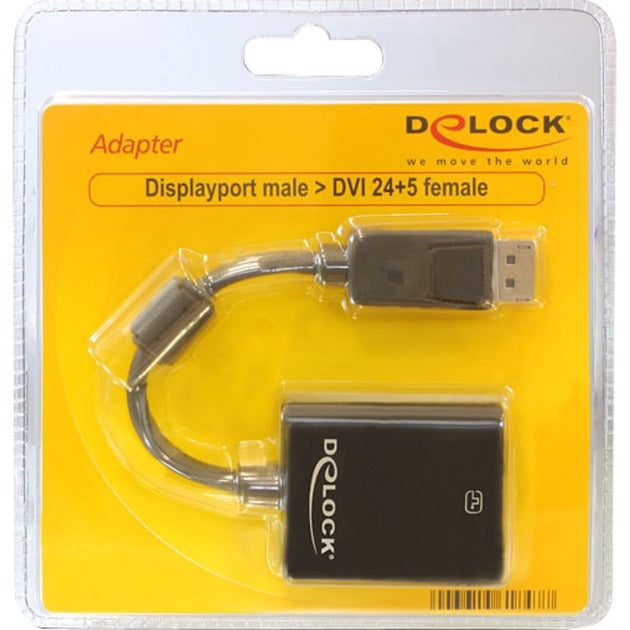 Load image into Gallery viewer, Delock displayport naar dvi-i adapter (zwart, 0,12 meter, passief)

