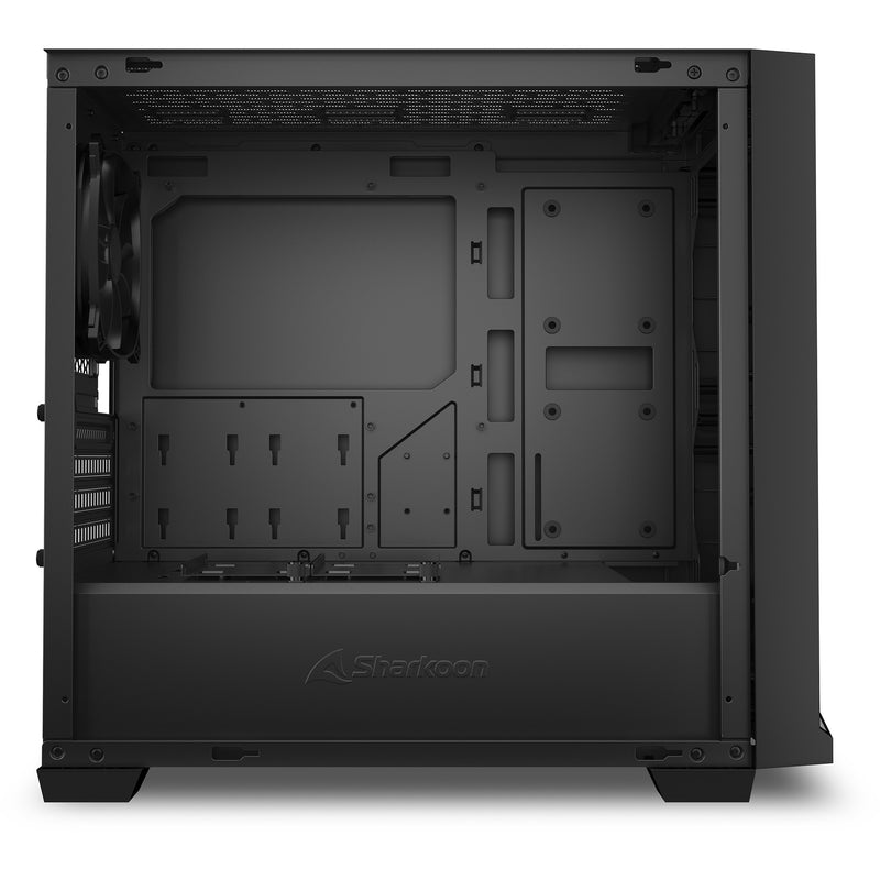 Load image into Gallery viewer, Sharkoon j1000 argb midi tower behuizing (zwart | 3x usb-a | rgb | tempered glass)
