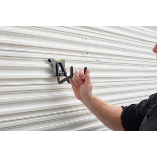 Stanley track wall - universele haak medium houder (zwart)