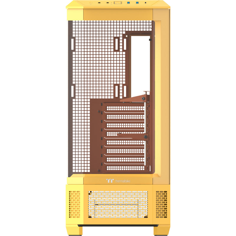 Load image into Gallery viewer, Thermaltake view 600 tg butter caramel big tower behuizing (geel | 2x usb-a | 1x usb-c | tempered glass)
