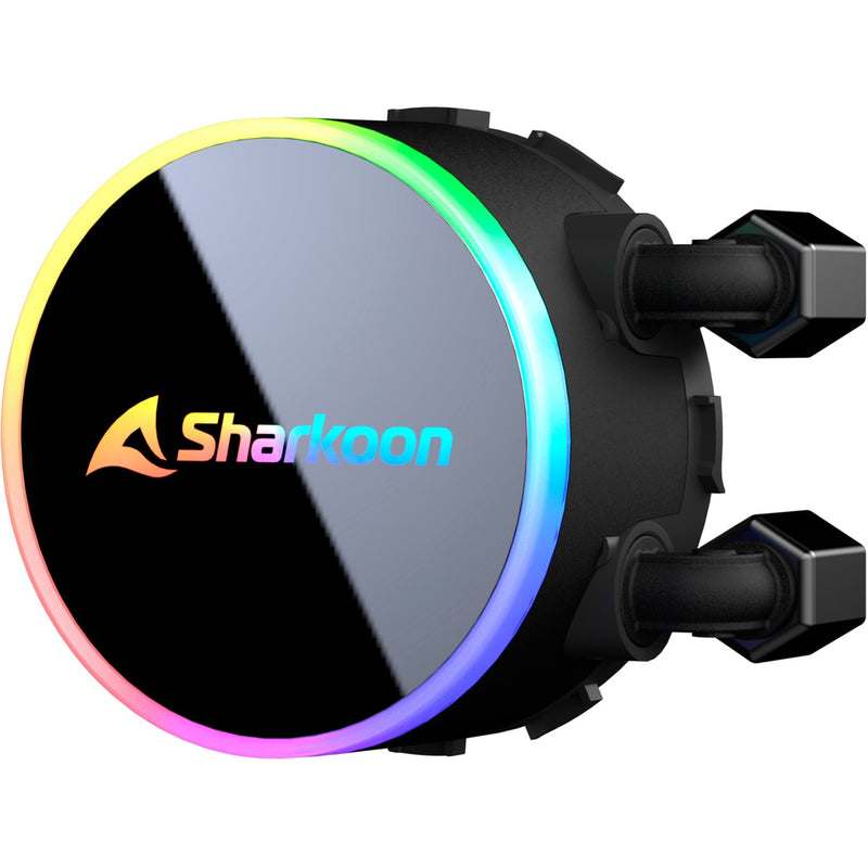 Load image into Gallery viewer, Sharkoon s70 rgb waterkoeling (zwart, 4-pins pwm fan-connector)
