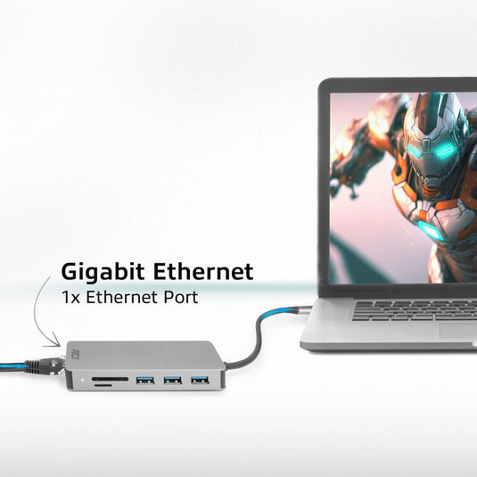 Act connectivity usb-c 4k docking station (aluminium, usb-c, hdmi, lan)