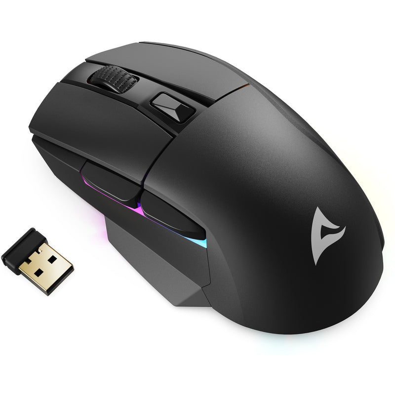 Load image into Gallery viewer, Sharkoon skiller sgm50w gaming muis (zwart, 400 - 6400 dpi, rgb leds)
