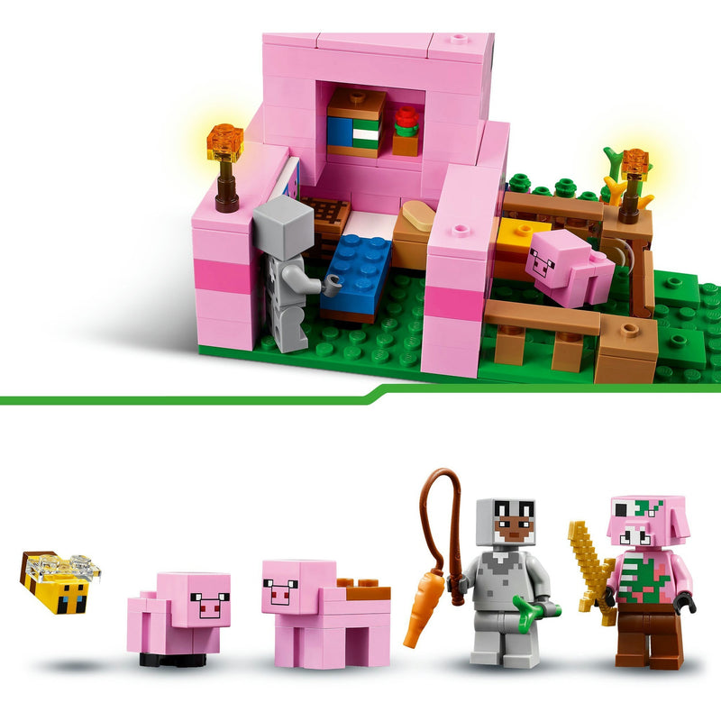 Load image into Gallery viewer, Lego minecraft 21268 het huis van het biggetje
