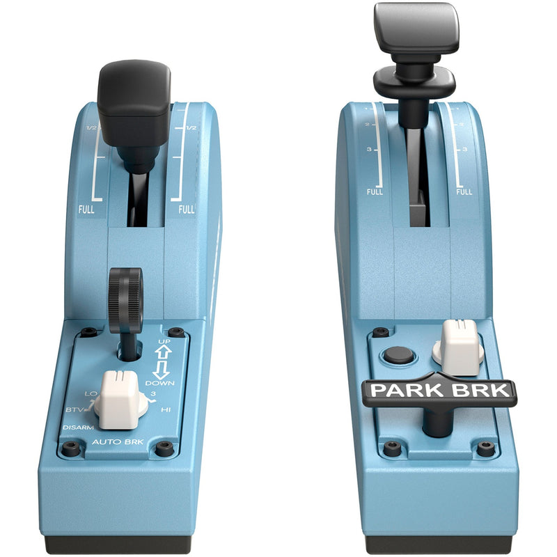 Load image into Gallery viewer, Thrustmaster tca quadrant add-on airbus edition gaming gasregelaar (blauwgrijs zwart, pc)
