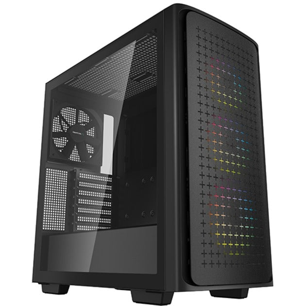 Load image into Gallery viewer, Deepcool ck560 midi tower behuizing (zwart | 2x usb-a | 1x usb-c | rgb | tempered glass)
