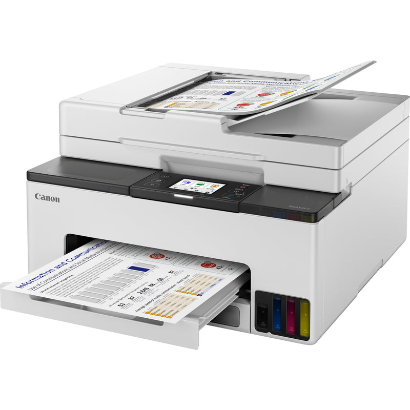 Load image into Gallery viewer, Canon maxify gx2051-kleureninkjetprinter met navulbare megatank all-in-one inkjetprinter met faxfunctie (wit, printen, kopiëren, scannen, faxen, wi-fi)
