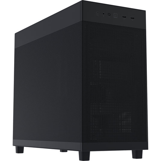 Asus prime ap303 - mesh panel midi tower behuizing (zwart | 2x usb-a | 1x usb-c)
