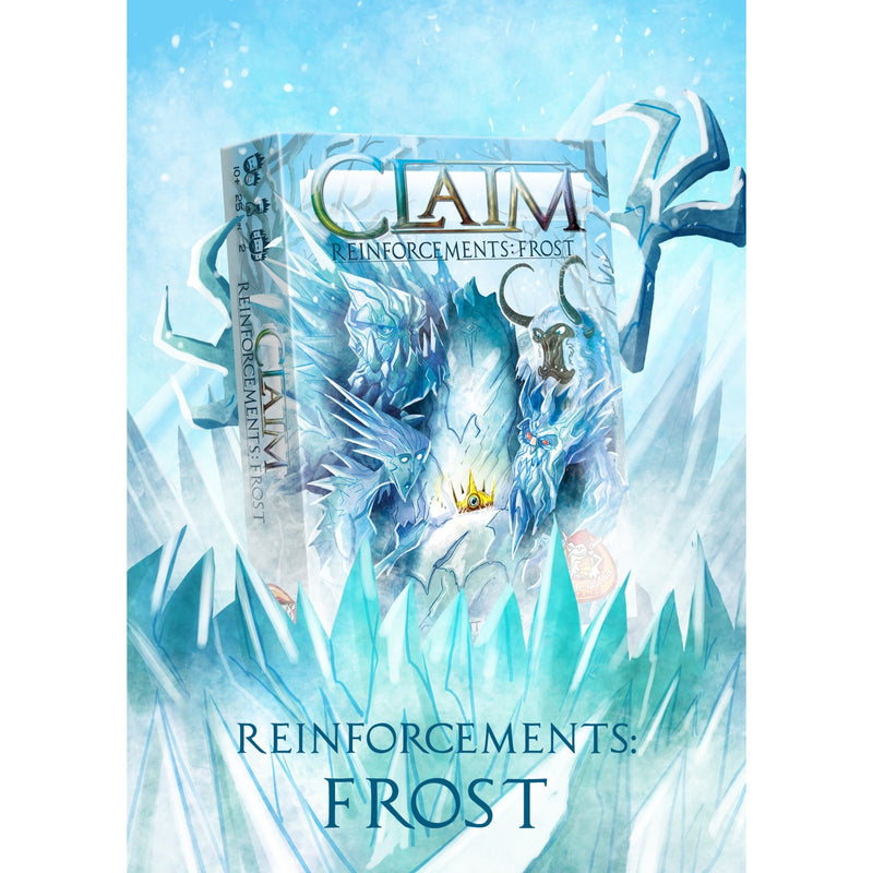 Load image into Gallery viewer, White goblin games claim reinforcements: frost kaartspel (nederlands, uitbreiding, 2 spelers, 25 minuten, vanaf 10 jaar)
