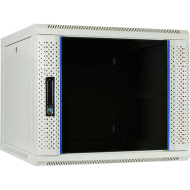 Dsi 9u witte wandkast met glazen deur - ds6609w server rack (wit, 600 x 600 x 500mm)