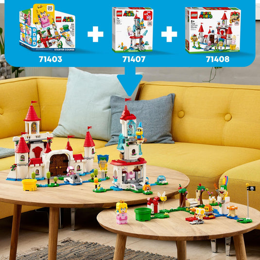 Lego super mario - uitbreidingsset: peach’ kasteel constructiespeelgoed (71408)