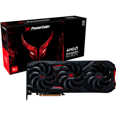 Powercolor radeon rx 9070 red devil 16gb oc grafische kaart (zwart, rdna4, gddr6, 3x displayport, 1x hdmi)