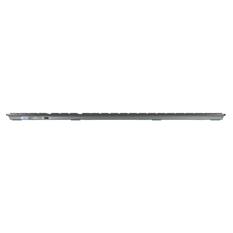Load image into Gallery viewer, Cherry kw 9100 slim, toetsenbord (zwart zilver, eu lay-out (qwerty), scissor switches, abs, usb-c, 2.4 ghz, bluetooth)
