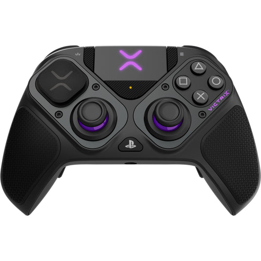 Pdp victrix pro bfg wireless controller (zwart lila, playstation 5 | playstation 4 | pc)