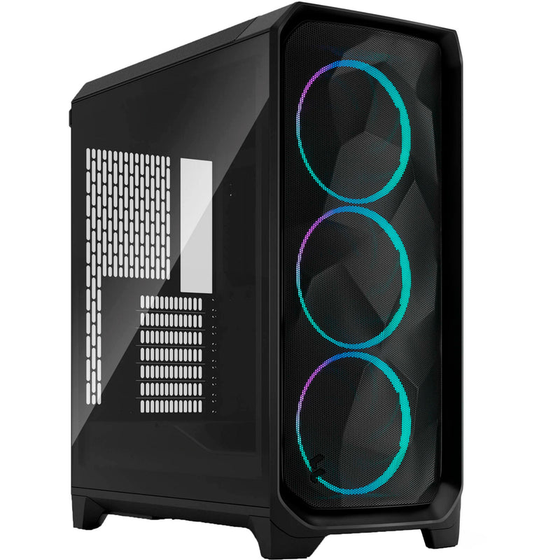 Afbeelding laden in galerijviewer, Fractal design meshify 3 rgb midi tower behuizing (zwart | 2x usb-a | 1x usb-c | rgb | tempered glass)

