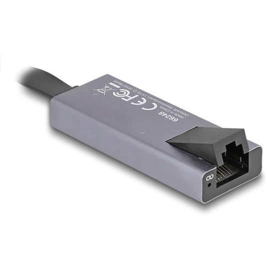 Delock usb-c > 2.5 gigabit lan slim netwerkadapter (grijs)