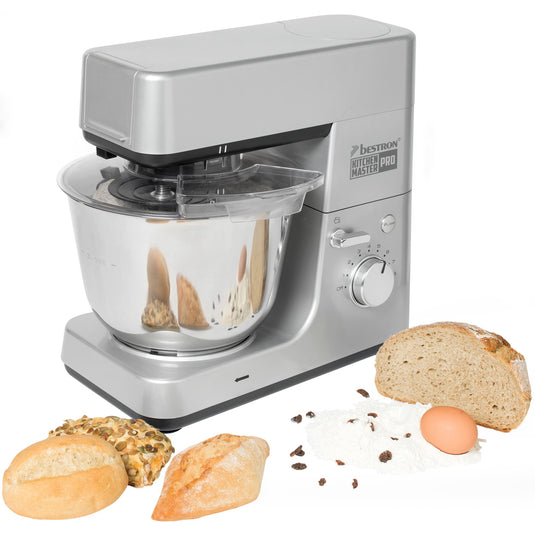 Bestron akm1600s 4-in-1 keukenmachine kitchen master pro (zilver)