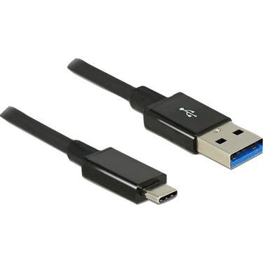 Delock usb-c 3.1 gen 2 > usb-a aansluiting kabel (zwart, 1 meter)