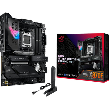 Asus rog strix x870e-e gaming wifi socket am5 moederbord (5gb-lan, wi-fi 7, bt, sound, atx)