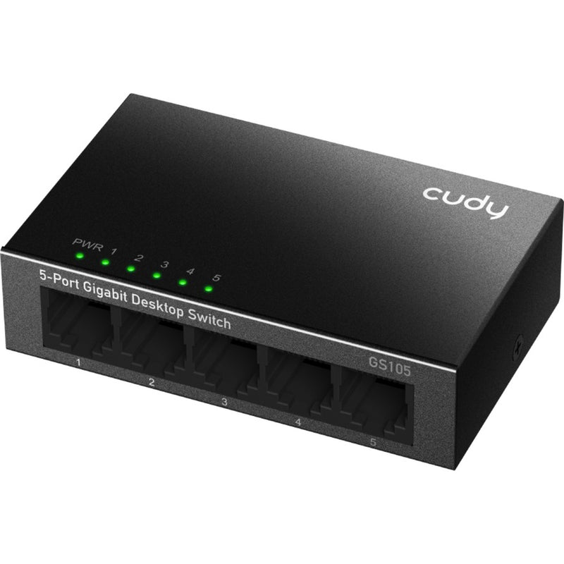 Load image into Gallery viewer, Cudy 5-port gigabit desktop metal switch (zwart)
