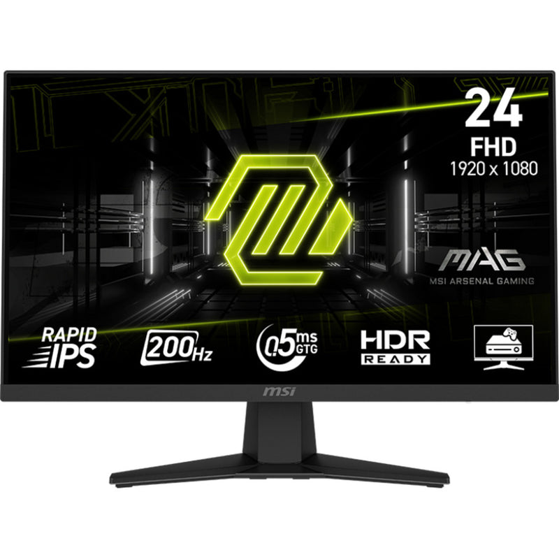 Load image into Gallery viewer, Msi mag 244f 23.8 gaming monitor (zwart, hdmi, displayport, 200 hz)
