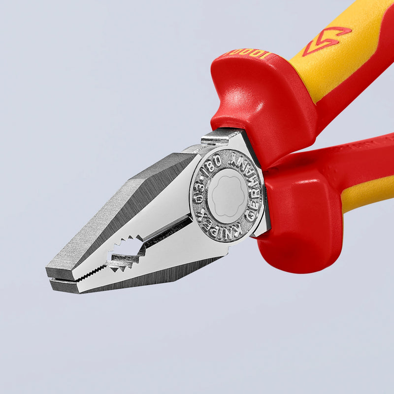Load image into Gallery viewer, Knipex combitang 03 06 180 combinatietang (rood geel, vde-getest)
