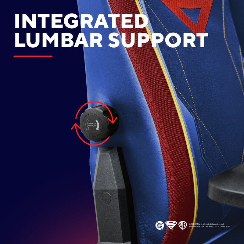 Load image into Gallery viewer, Trust gxt 721sm ruya pro superman gaming stoel (blauw rood)
