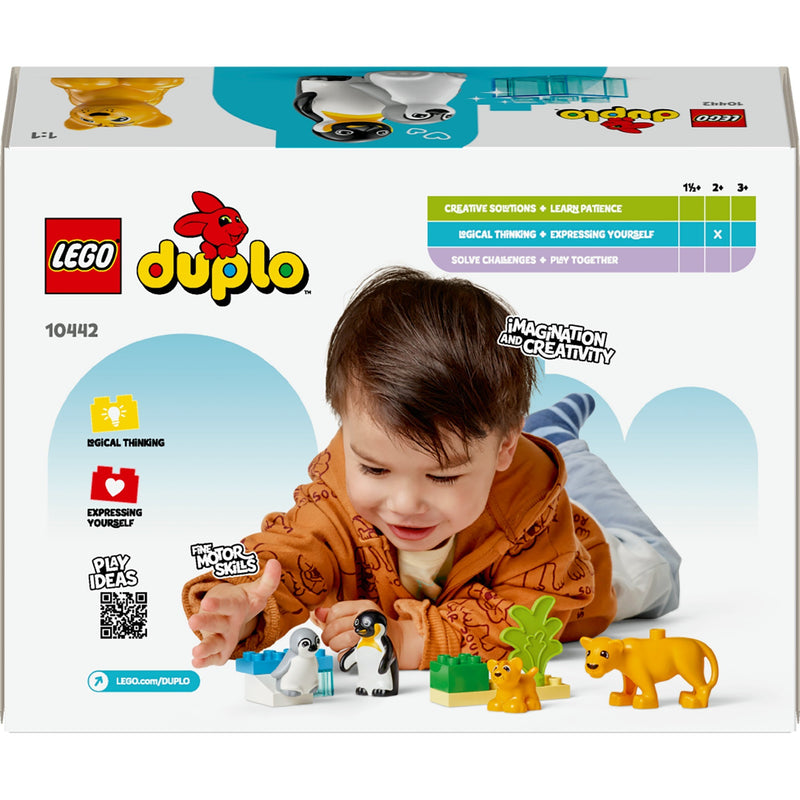 Load image into Gallery viewer, Lego duplo town 10442 families van wilde dieren: pinguïns en leeuwen
