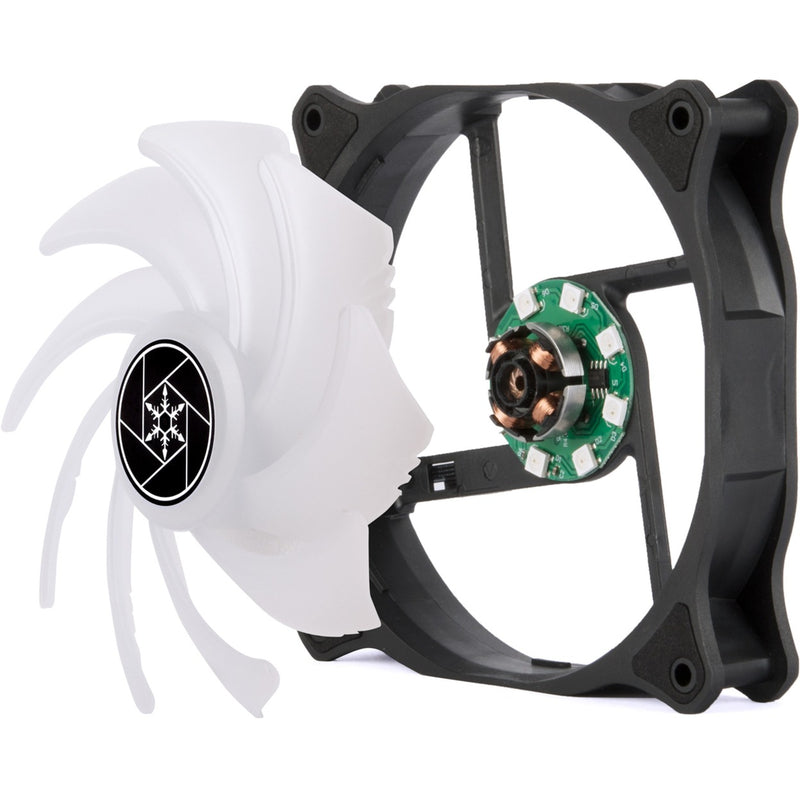 Load image into Gallery viewer, Silverstone air blazer 120r rgb case fan (zwart, 120 x 25 x 120 mm, pwm)
