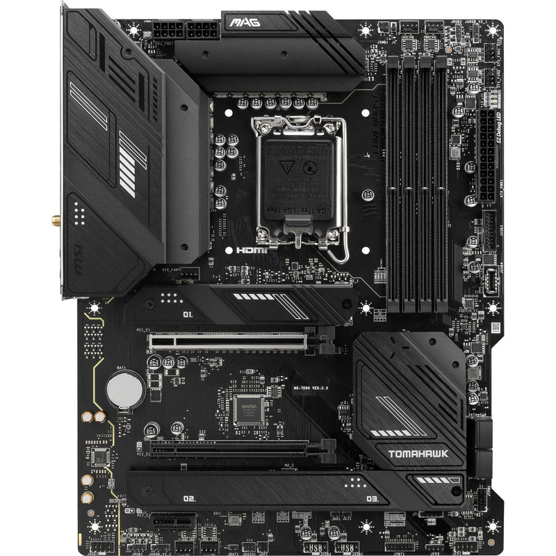 Load image into Gallery viewer, Msi mag b760 tomahawk wifi socket 1700 moederbord (zwart, raid, 2.5 gb-lan, wi-fi 6e, bt, sound, atx)
